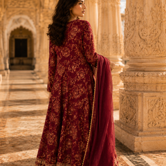 Women's Printed Berlin Anarkali Kurta Set
