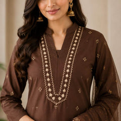 Women's Printed Cotton Ethnic Suit Set