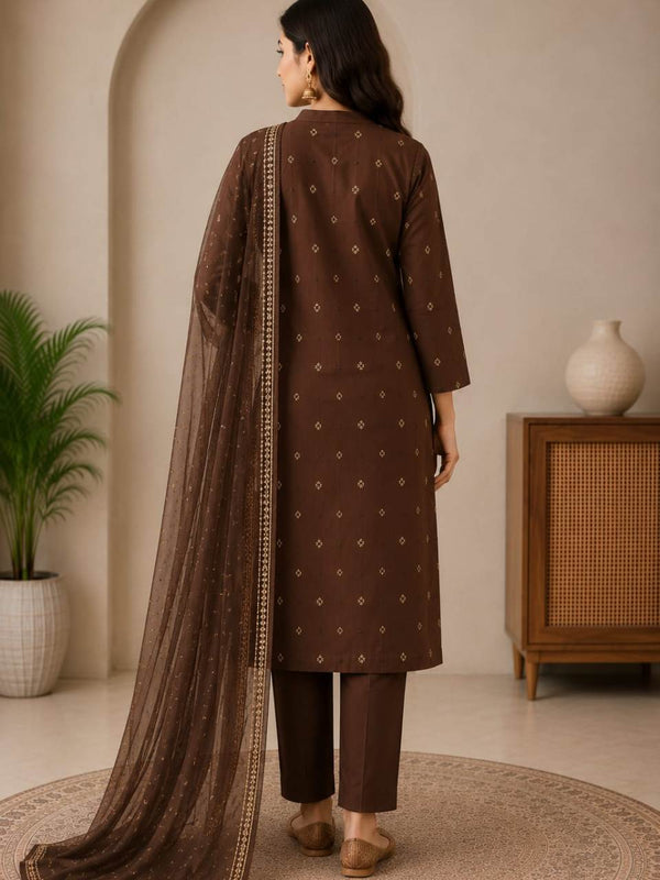 Women's Printed Cotton Ethnic Suit Set