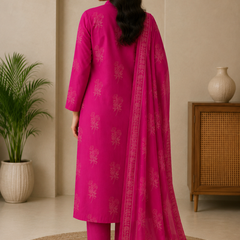 Women's Printed Cotton Ethnic Suit Set