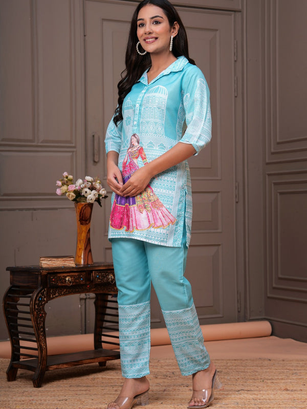 Women's Printed Rayon Co-Ord Set