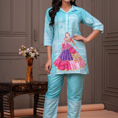 Women's Printed Rayon Co-Ord Set