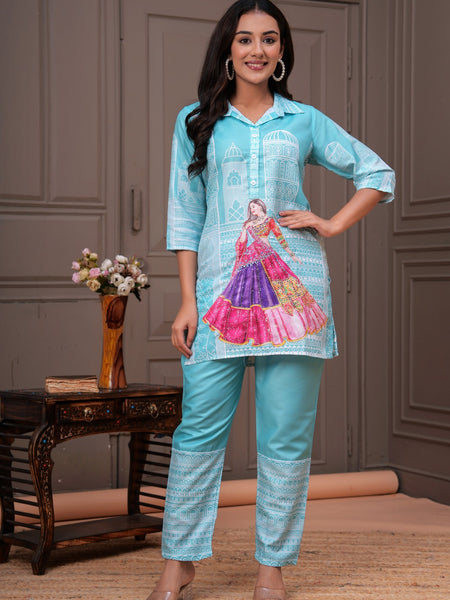 Women's Printed Rayon Co-Ord Set