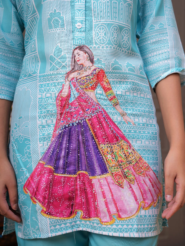 Women's Printed Rayon Co-Ord Set