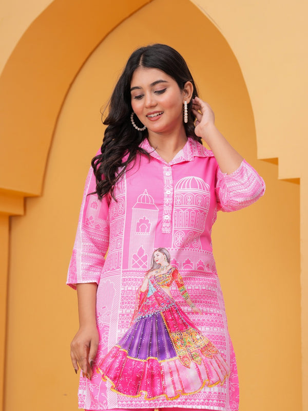 Women's Printed Rayon Co-Ord Set